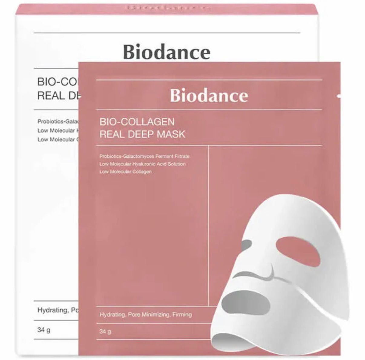 Bio Collagen Real Deep Mask, 4 x 34g